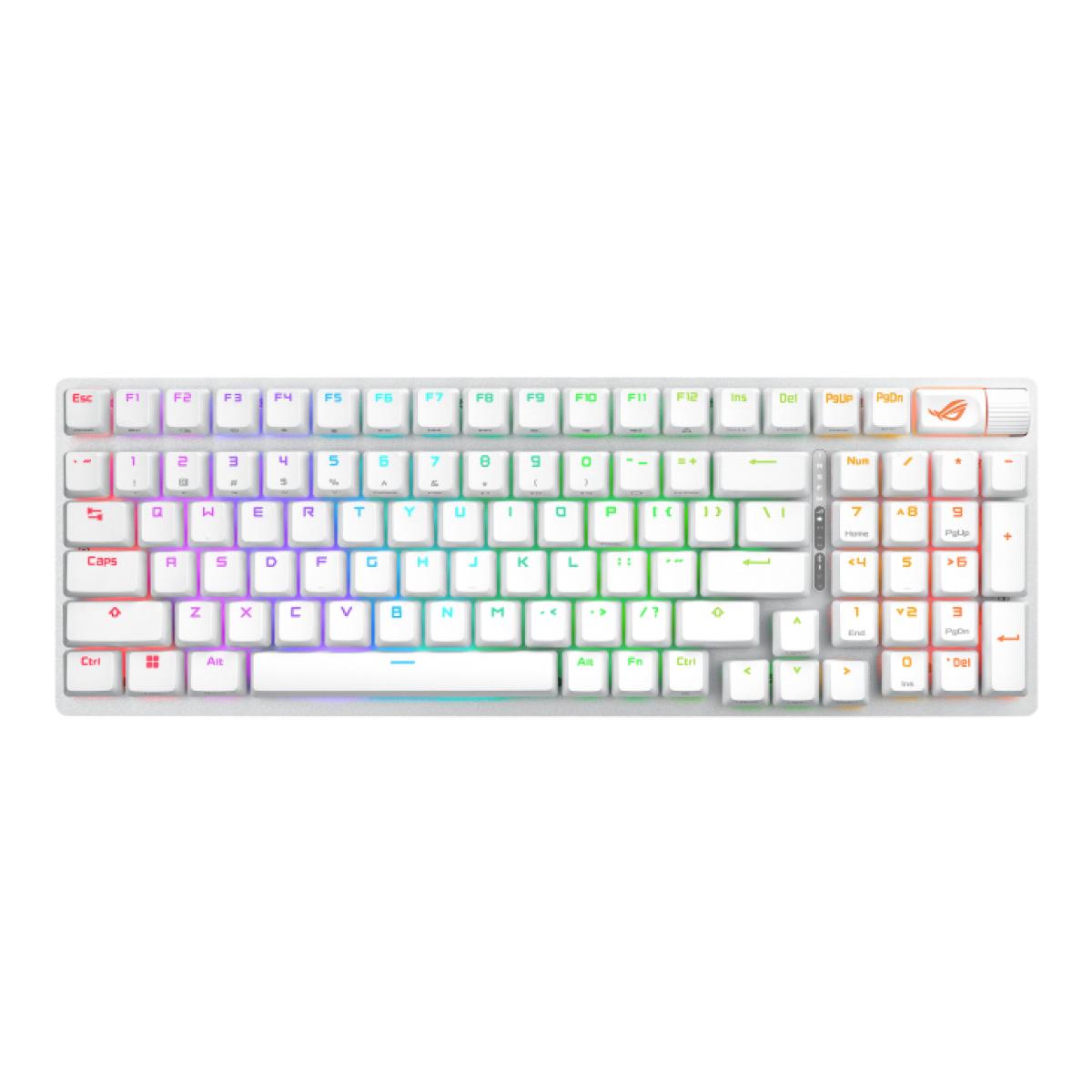 ASUS ROG Strix Scope II 96 Wireless keyboard Gaming USB + RF Wireless + Bluetooth White