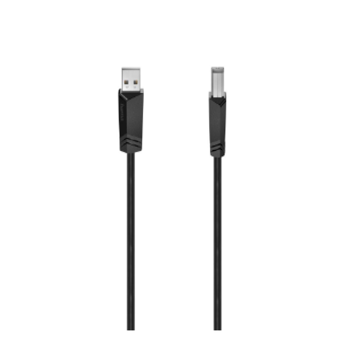Hama 00200602 USB cable USB 2.0 1.5 m USB A USB B Black
