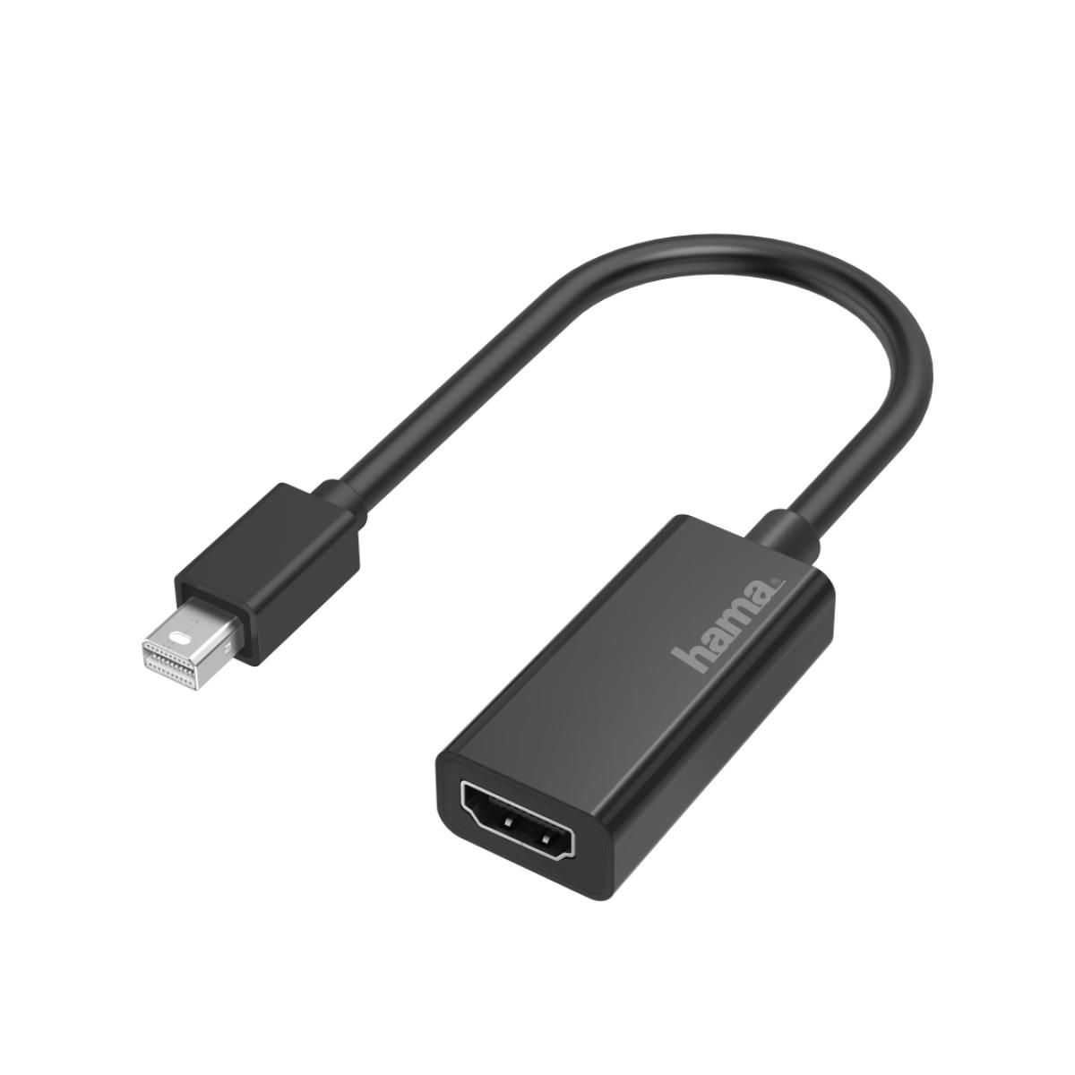 Hama Video Adapter, Mini DisplayPort Plug - HDMI Socket, Ultra-HD 4K