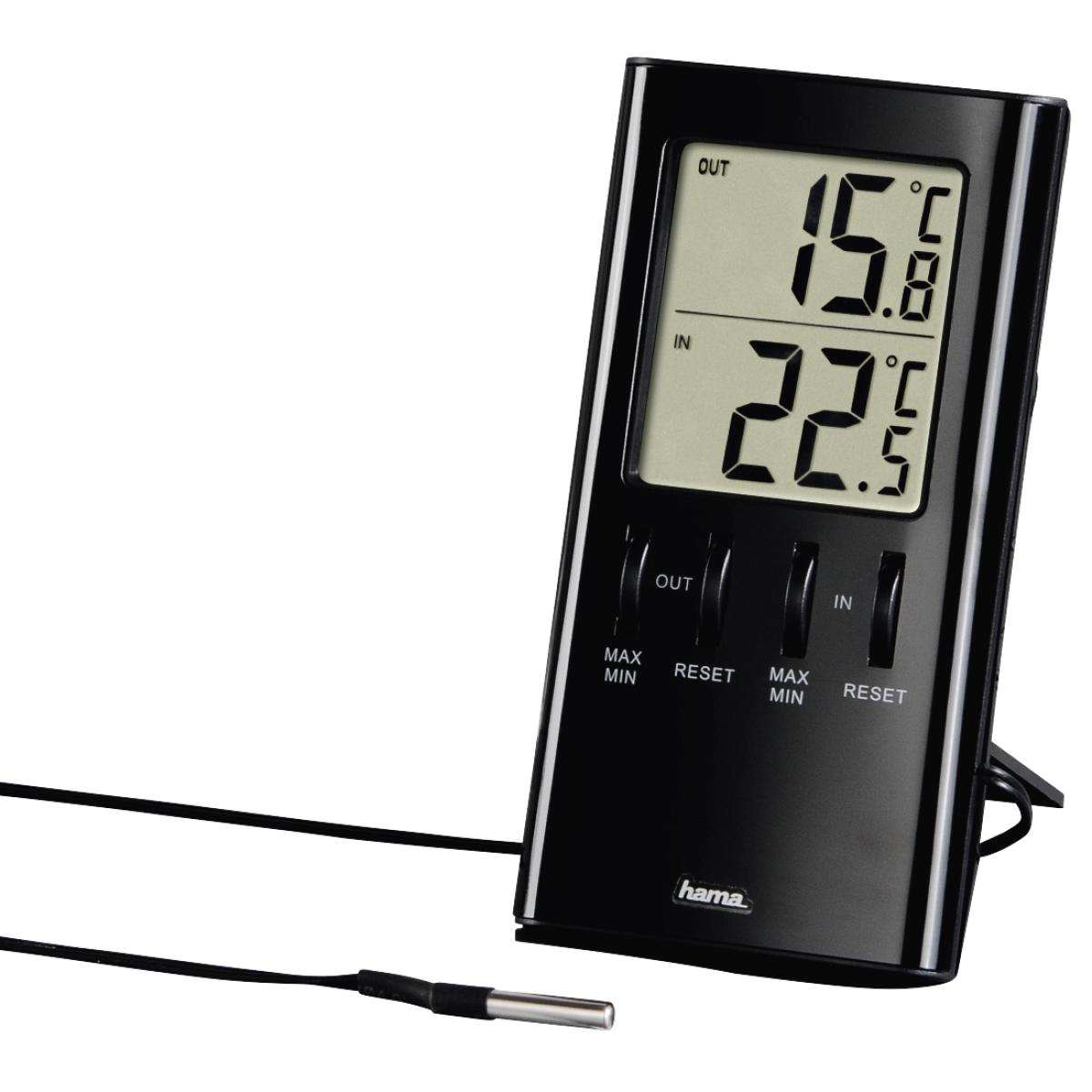Hama T-350 Electronic environment thermometer Indoor Black