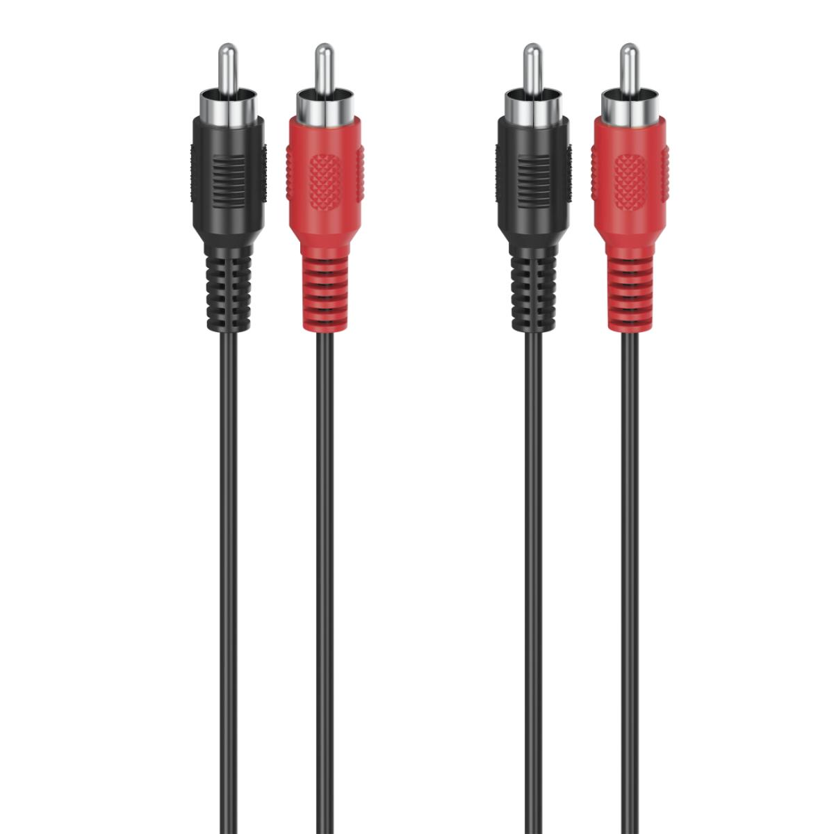 Hama 00305033 audio cable 1.5 m 2 x RCA Black