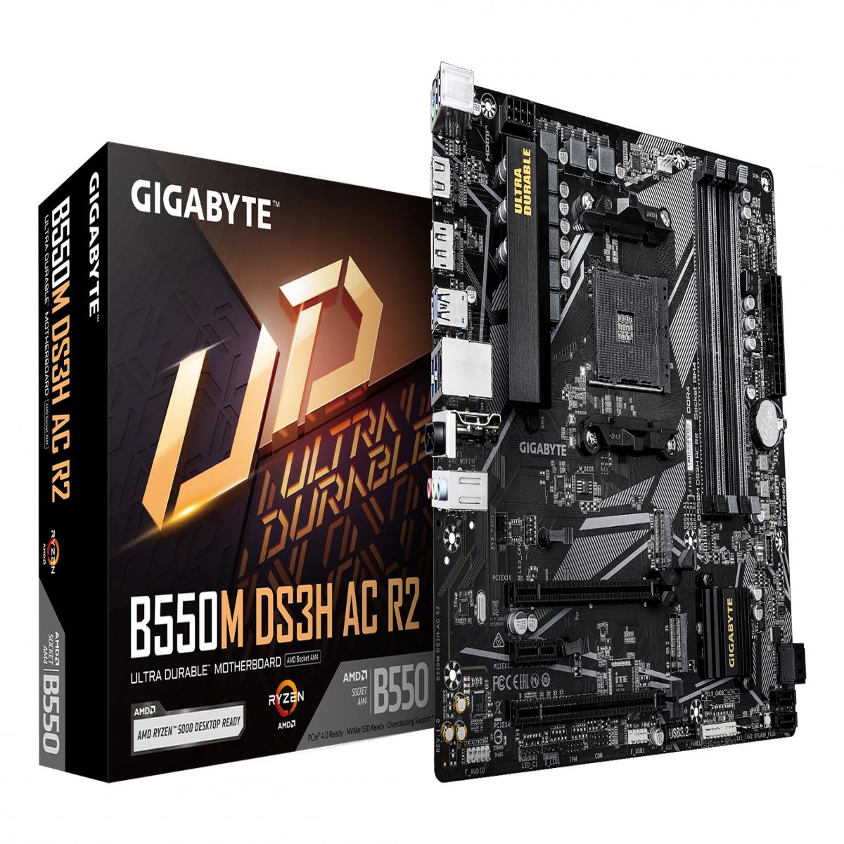 GIGABYTE AM4 B550M DS3H AC R2 M-ATX     