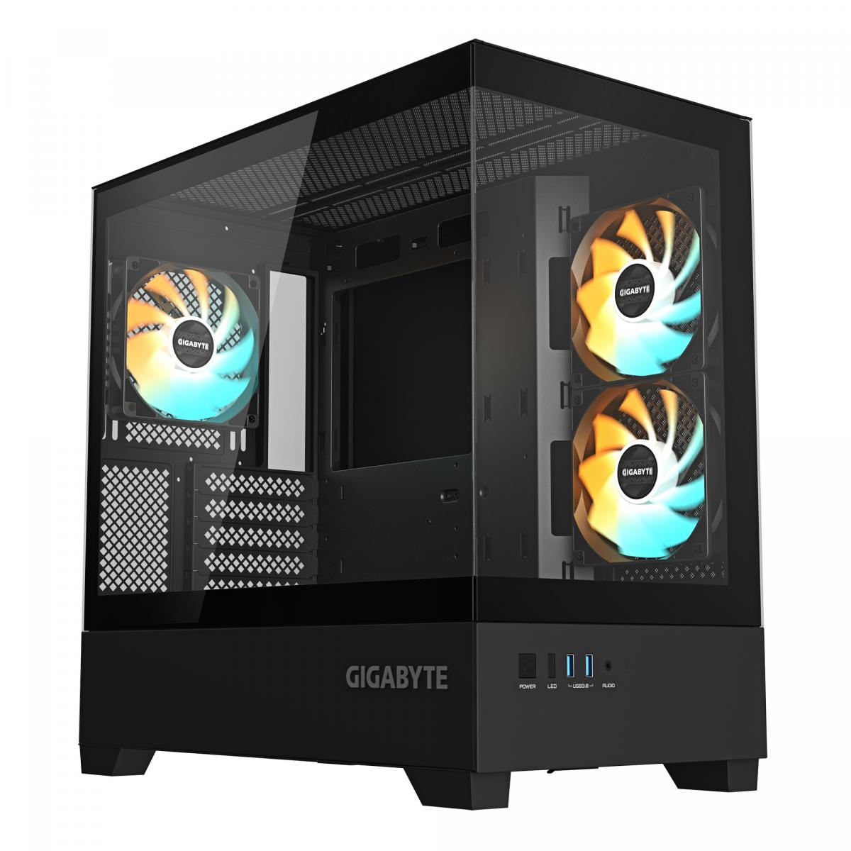 GIGABYTE C201 PANORAMIC CASE BLACK      