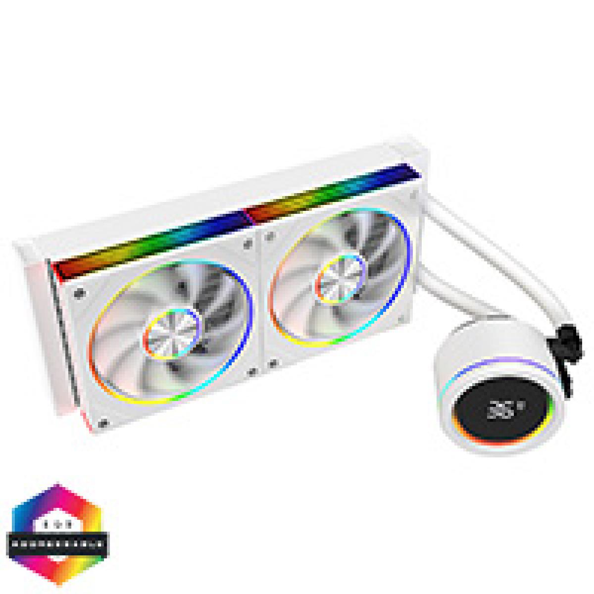 CiT Pro Saturn Watercooler 240mm White With Display