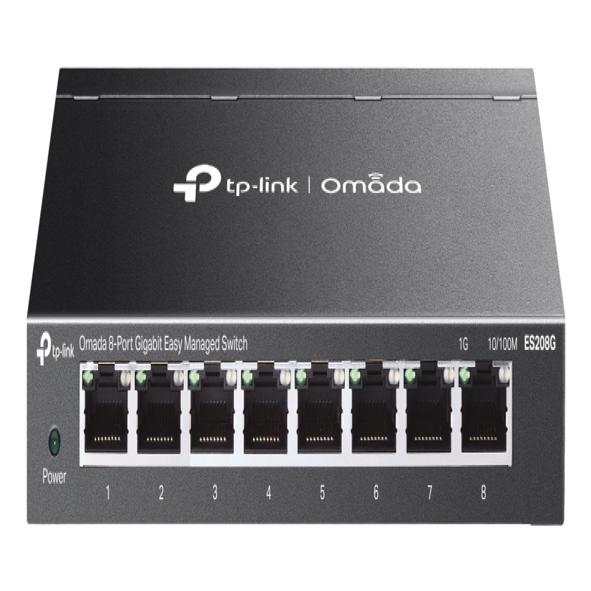 TP-Link Omada ES208G network switch Managed L2 Gigabit Ethernet (10/100/1000) Black