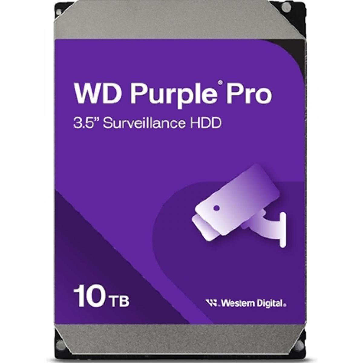 WD WD102PURP Purple Pro 10TB SATA Smart Video  Hard Drive, 7200RPM, Transfer Rate up to 272MB/s, 512MB Cache