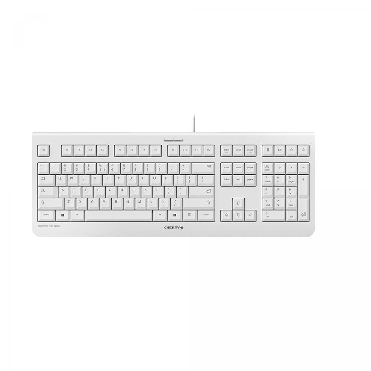 CHERRY KC 1000 keyboard Universal USB QWERTY US English Grey