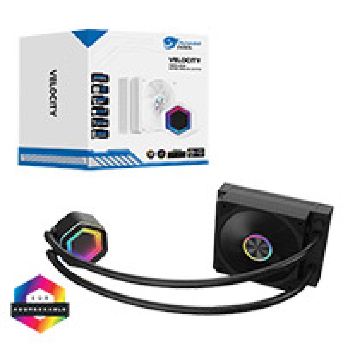 Powercool Velocity Black ARGB All-In-One 120mm Intel and AMD FDB Infinity Watercooler