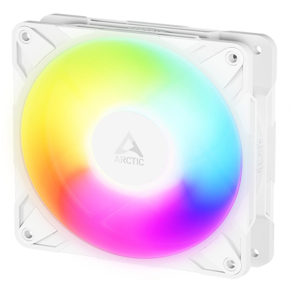 ARCTIC Freezer P12 Pro Reverse A-RGB (White) - 120 mm A-RGB PWM Fan with Cable Splitter