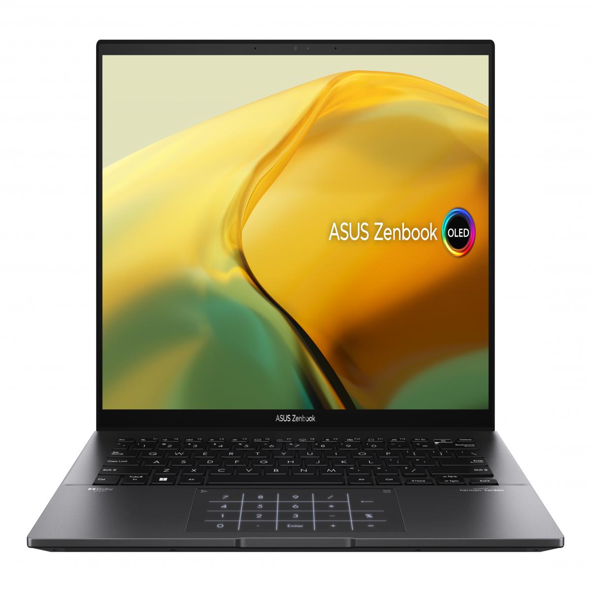 ASUS Zenbook 14 OLED UM3402YA-KN151W AMD Ryzen™ 7 5825U Laptop 35.6 cm (14") 2.8K 16 GB LPDDR4x-SDRAM 1 TB SSD Wi-Fi 6E (802.11ax) Windows 11 Home Black
