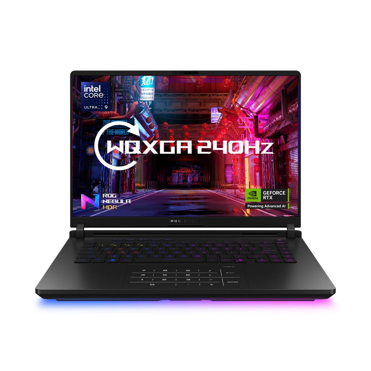 ASUS ROG Strix SCAR 16 G635LX-RW019W Intel Core Ultra 9 275HX Laptop 40.6 cm (16") WQXGA 64 GB DDR5-SDRAM 2 TB SSD NVIDIA GeForce RTX 5090 Wi-Fi 7 (802.11be) Windows 11 Home Black