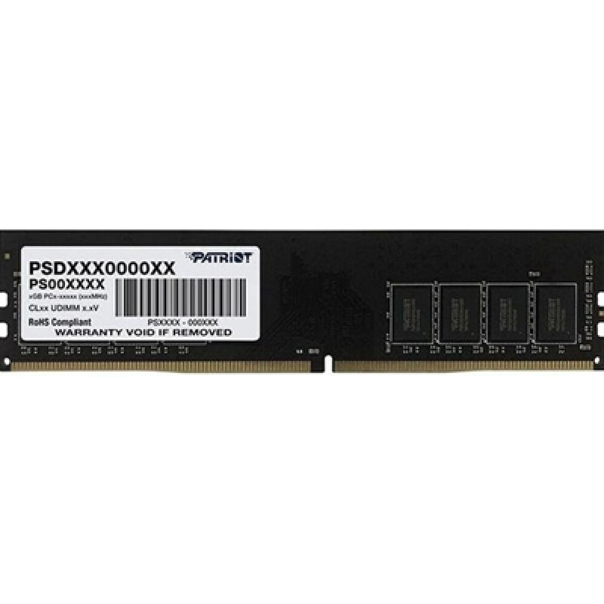 Patriot Signature Series (PSD48G32002) 8GB, DDR4, DIMM, 3200MTs, CL22, 288 Pin, Limited Lifetime Warranty
