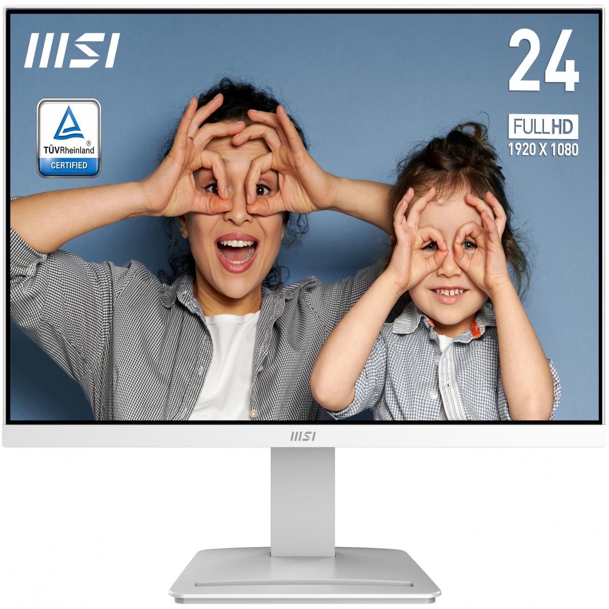 MSI Pro MP2412W computer monitor 60.5 cm (23.8") 1920 x 1080 pixels Full HD LCD White