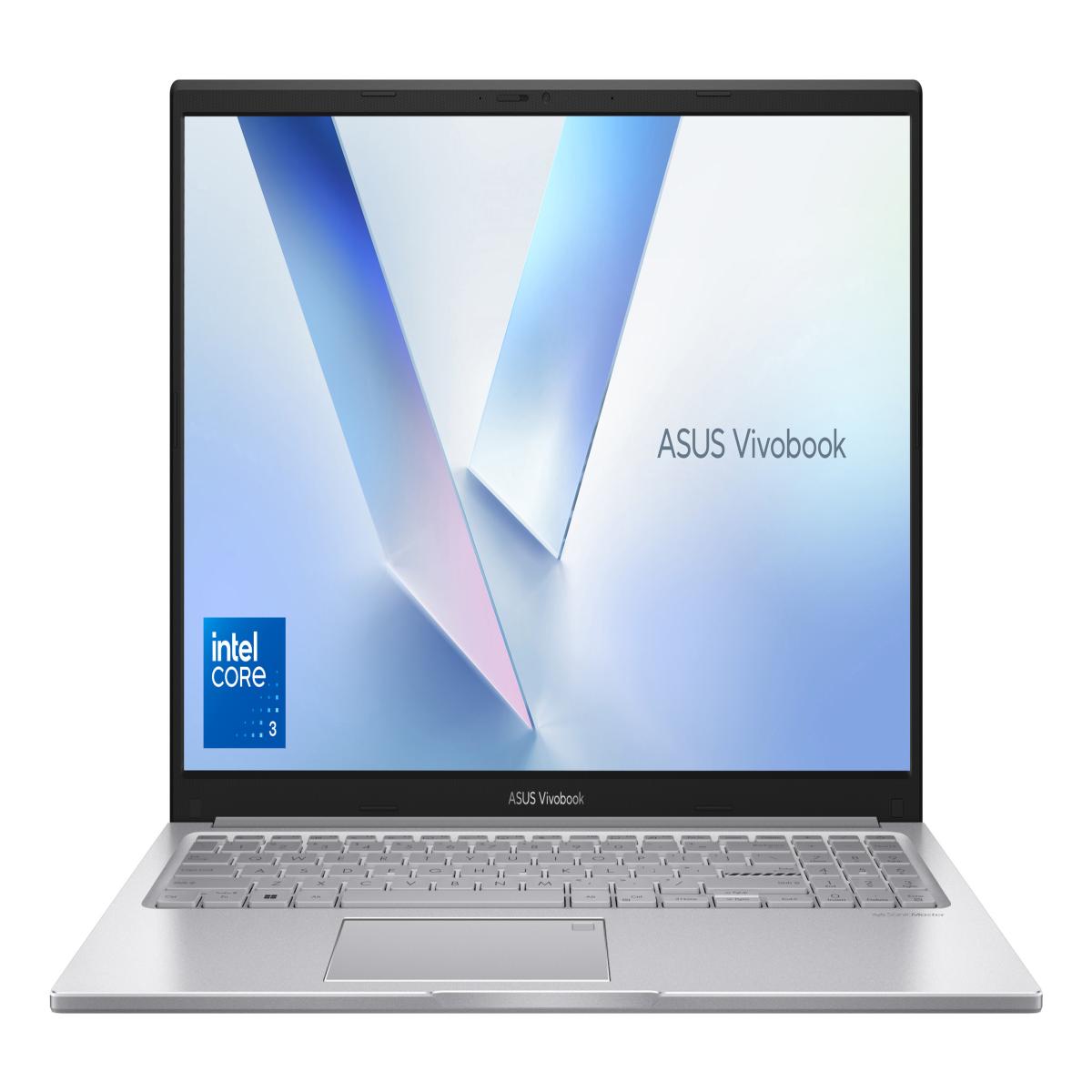 ASUS Vivobook 15 X1504VA-BQ4308W Intel Core 3 100U Laptop 39.6 cm (15.6") Full HD 8 GB DDR5-SDRAM 512 GB SSD Wi-Fi 6 (802.11ax) Windows 11 Home Silver