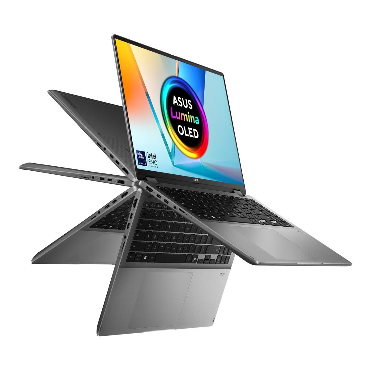 ASUS Vivobook 14 Flip TP3407SA-QL010W Copilot+ PC Intel Core Ultra 7 256V Hybrid (2-in-1) 35.6 cm (14") Touchscreen WUXGA 16 GB LPDDR5x-SDRAM 1 TB SSD Wi-Fi 7 (802.11be) Windows 11 Home Grey