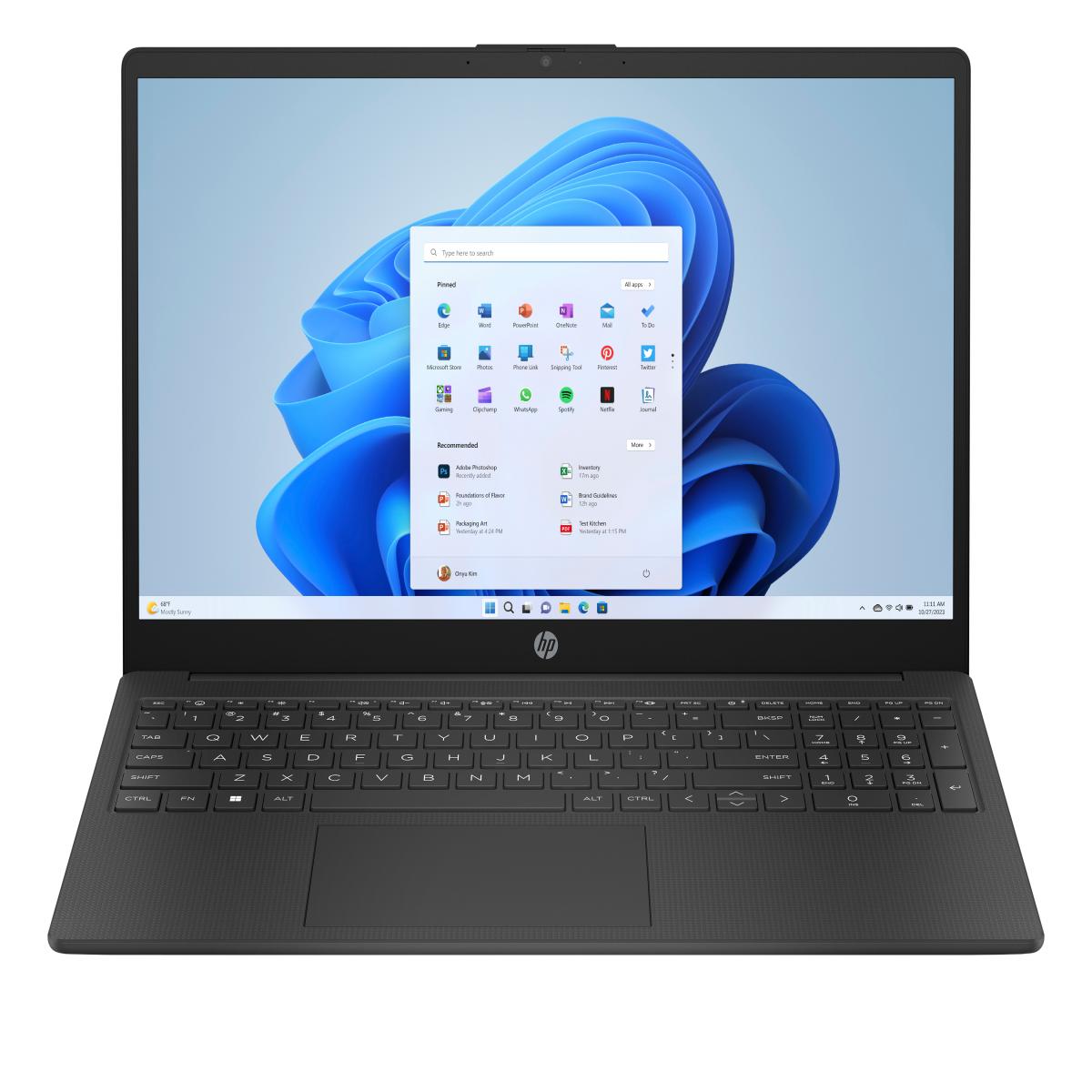 HP 15-fc0045na AMD Ryzen™ 3 7320U Laptop 39.6 cm (15.6") Full HD 8 GB LPDDR5-SDRAM 256 GB SSD Wi-Fi 6 (802.11ax) Windows 11 Home Black