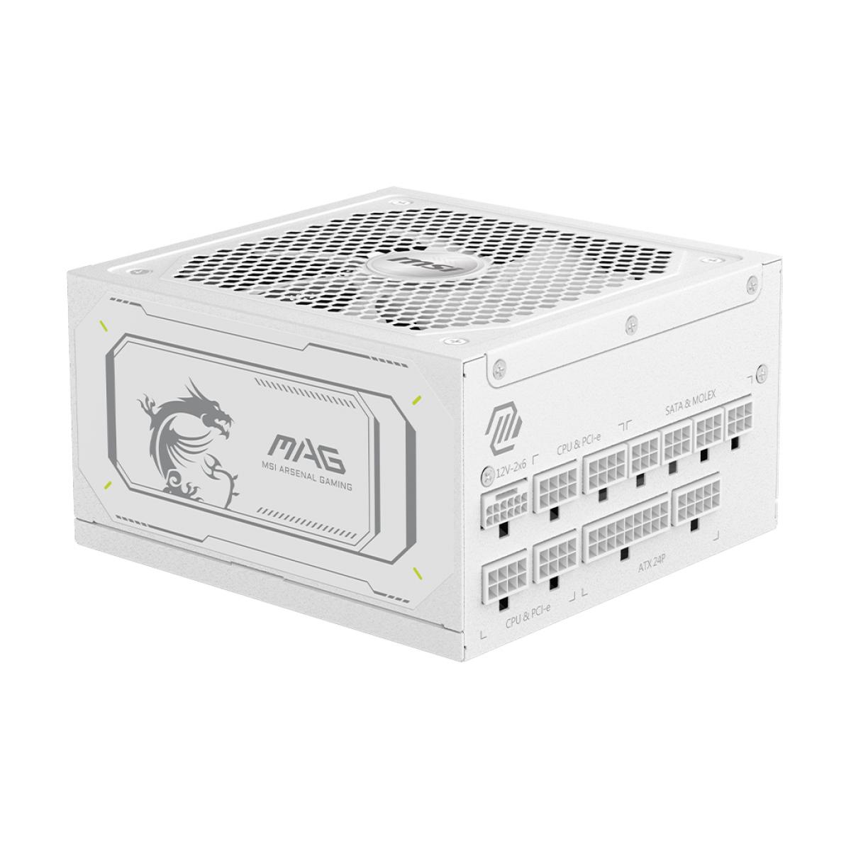 MSI MAG A1000GL PCIE5 WHITE power supply unit 1000 W 24-pin ATX ATX