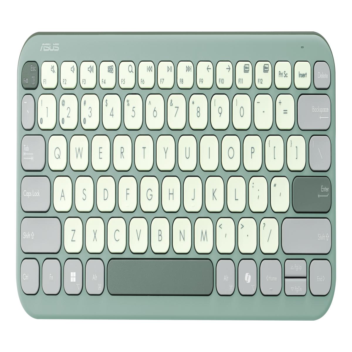 ASUS Marshmallow KW100 keyboard Home Bluetooth Green