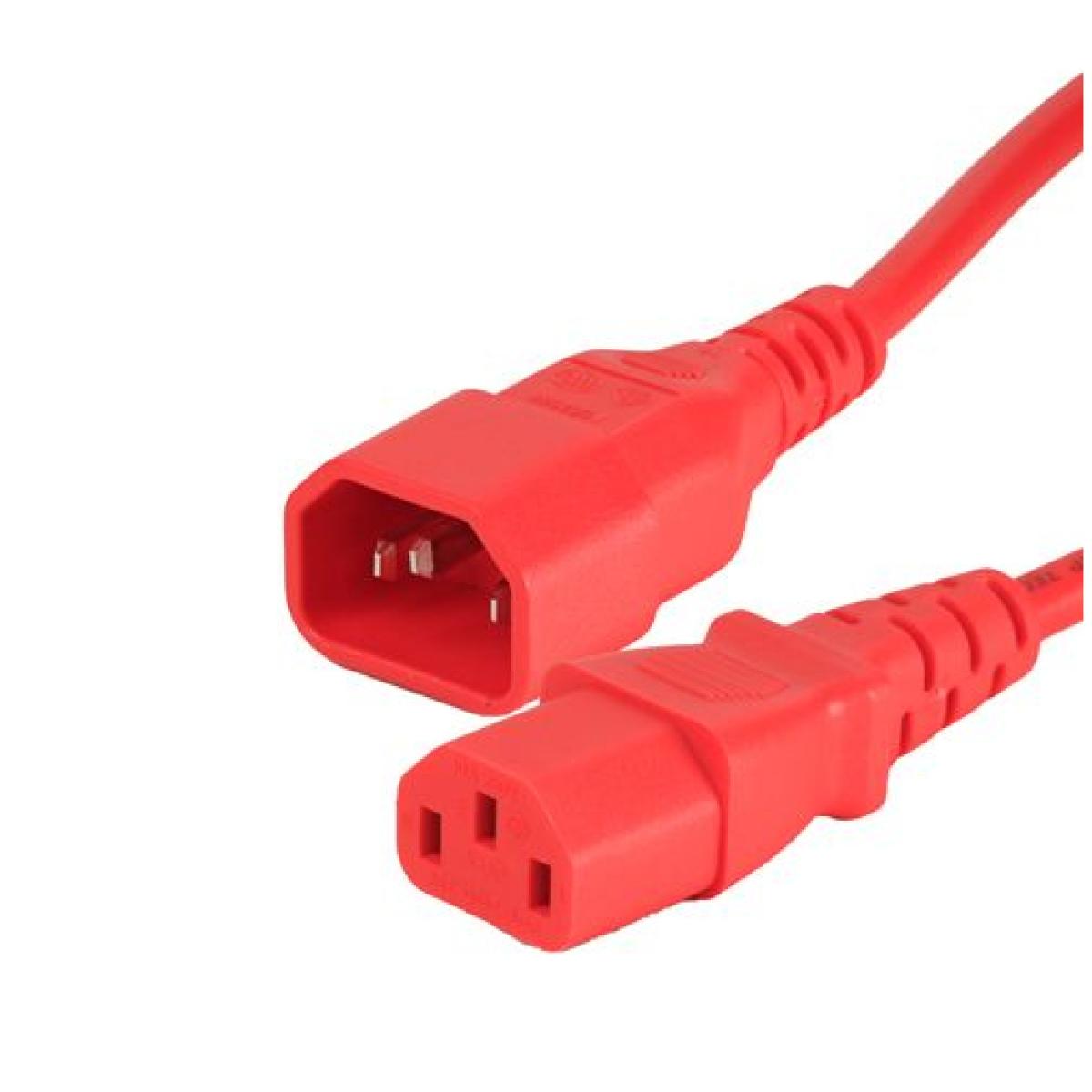 Origin Storage IEC C13 IEC Lock Red PVC 1.0mm Power Leads