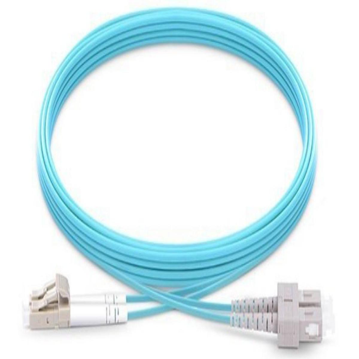 Origin Storage LC-SC OM3 Fibre Optic Cable Multimode Duplex - Aqua 5m