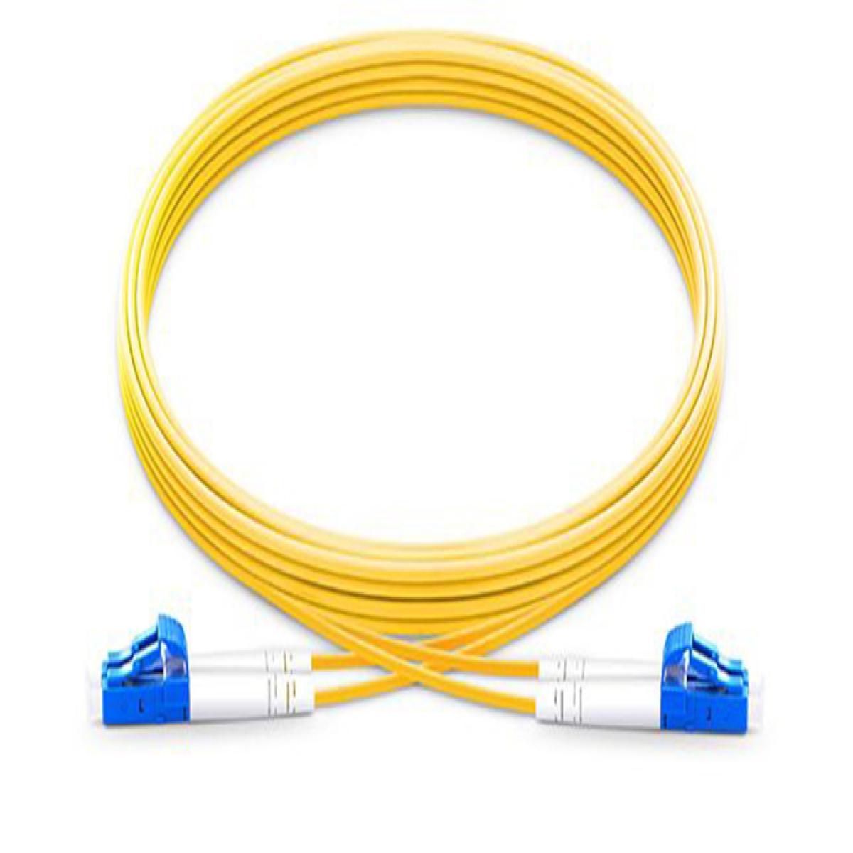Origin Storage LC-LC OS2 Fibre Optic Cable Singlemode Duplex - Yellow 15m
