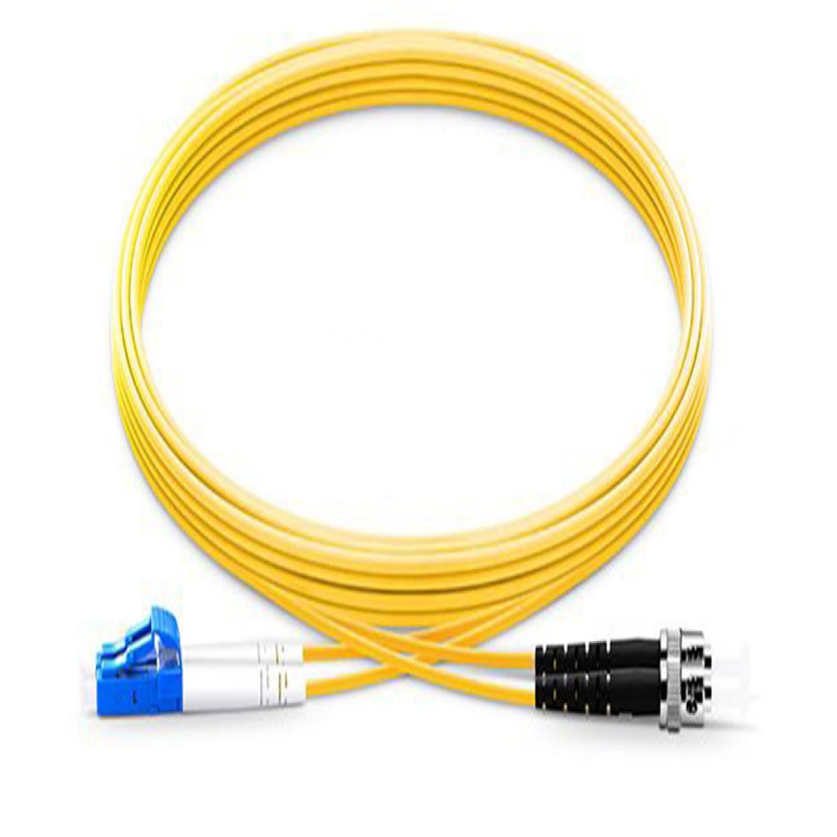 Origin Storage LC-ST OS2 Fibre Optic Cable Singlemode Duplex - Yellow 0.5m