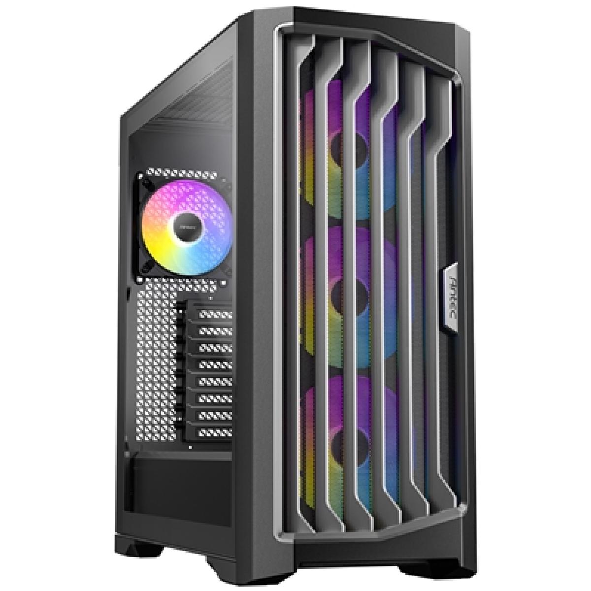 Antec Performance 1 FT ARGB Full Tower Tempered Glass PC Gaming Case - High-Airflow, E-ATX Compatible, with 3 x 140mm ARGB Fans, Tool-Free Access, Dual 360mm Radiator Support, and Superior Cable Management