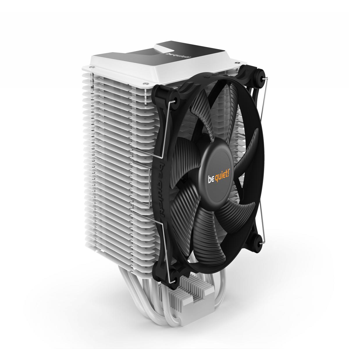 be quiet! Shadow Rock 3 White CPU Cooler, Single 120mm PWM Fan, For Intel Socket: 1700/1200 / 2066 / 1150 / 1151 / 1155 / 2011(-3) Square ILM, For AMD Socket: AM4 / AM3(+), 190W TDP, 163mm Height
