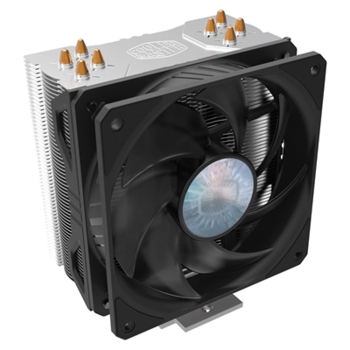 Cooler Master Hyper 212 EVO V2 Fan CPU Cooler, Universal Socket, 120mm PWM SickleFlow Fan, 1800RPM, 4 Heat Pipes, Aluminium Fins, Direct Contact Technology, Intel LGA 1700 Bracket Included