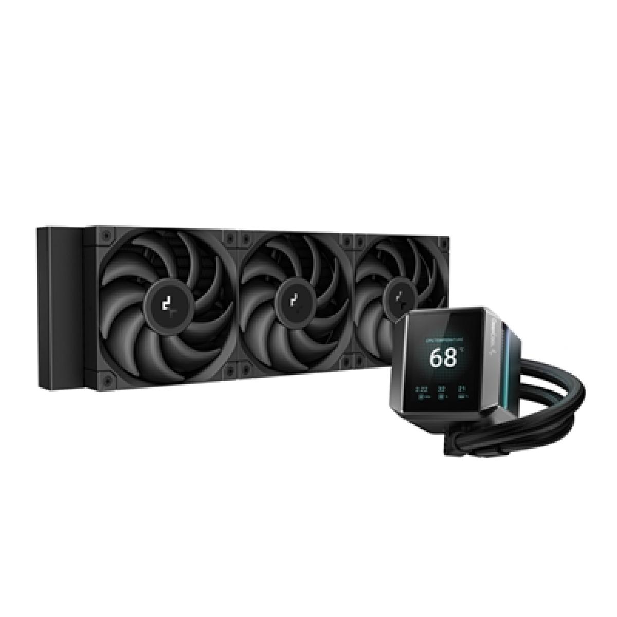 DeepCool Mystique 360 CPU Cooler, Personalized Cooling with 2.8" TFT LCD Screen and Enhanced Pump Performance, 5 year warranty