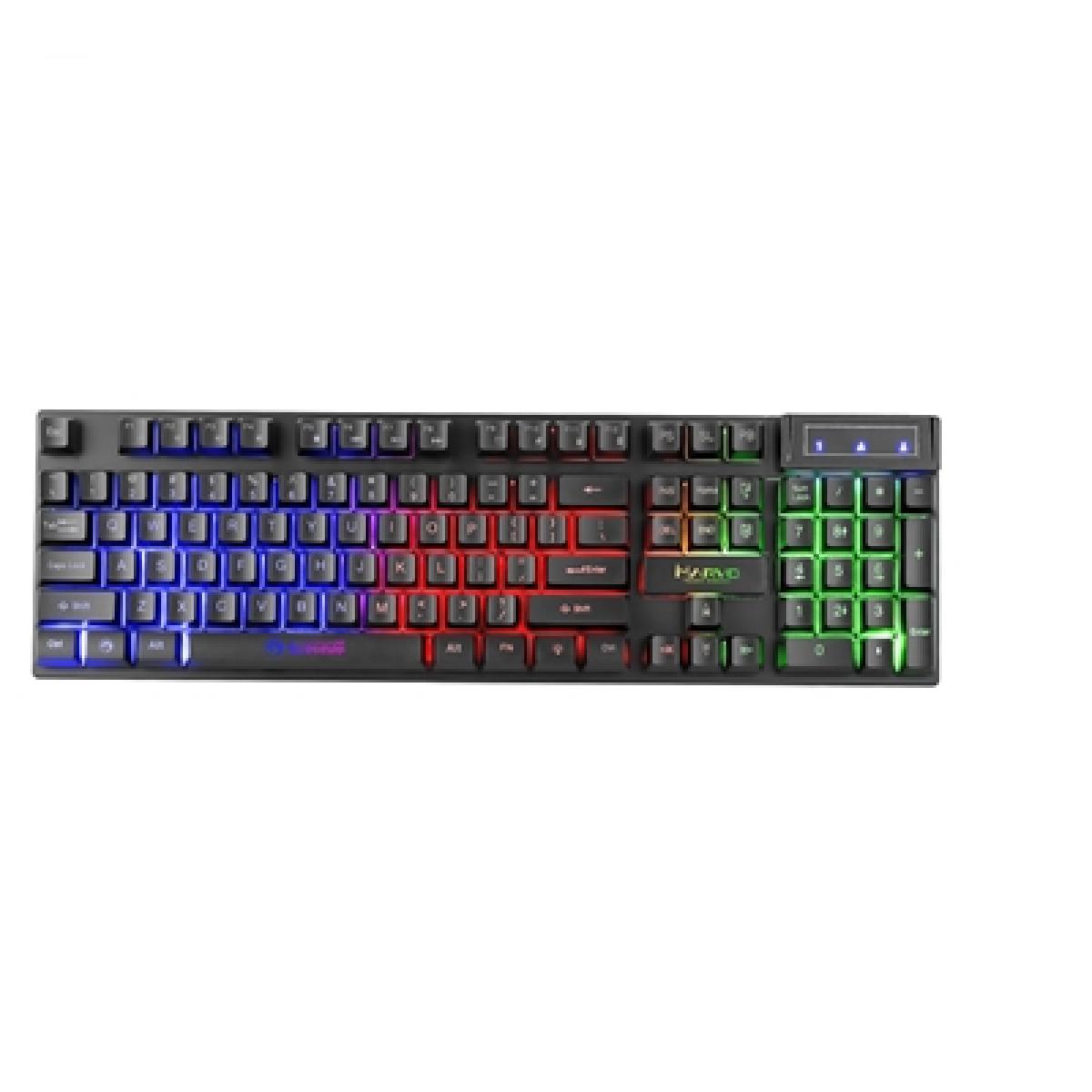 Marvo Scorpion K605 3 Colour LED Backlit USB 2.0 Frameless UK Layout Gaming Keyboard