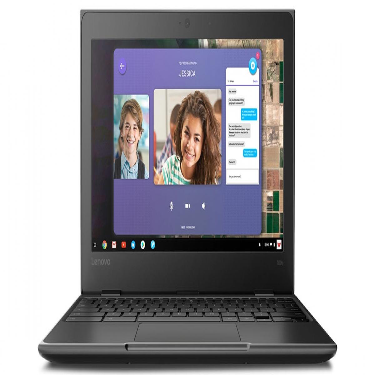 Lenovo 100e Chromebook 2nd Gen Intel® Celeron® N N4020 29.5 cm (11.6") HD 4 GB LPDDR4-SDRAM 32 GB eMMC Wi-Fi 5 (802.11ac) ChromeOS Black
