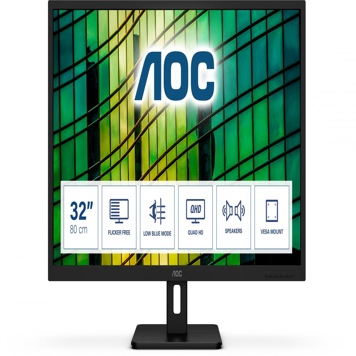 AOC E2 Q32E2N computer monitor 80 cm (31.5") 2560 x 1440 pixels Quad HD LED Black