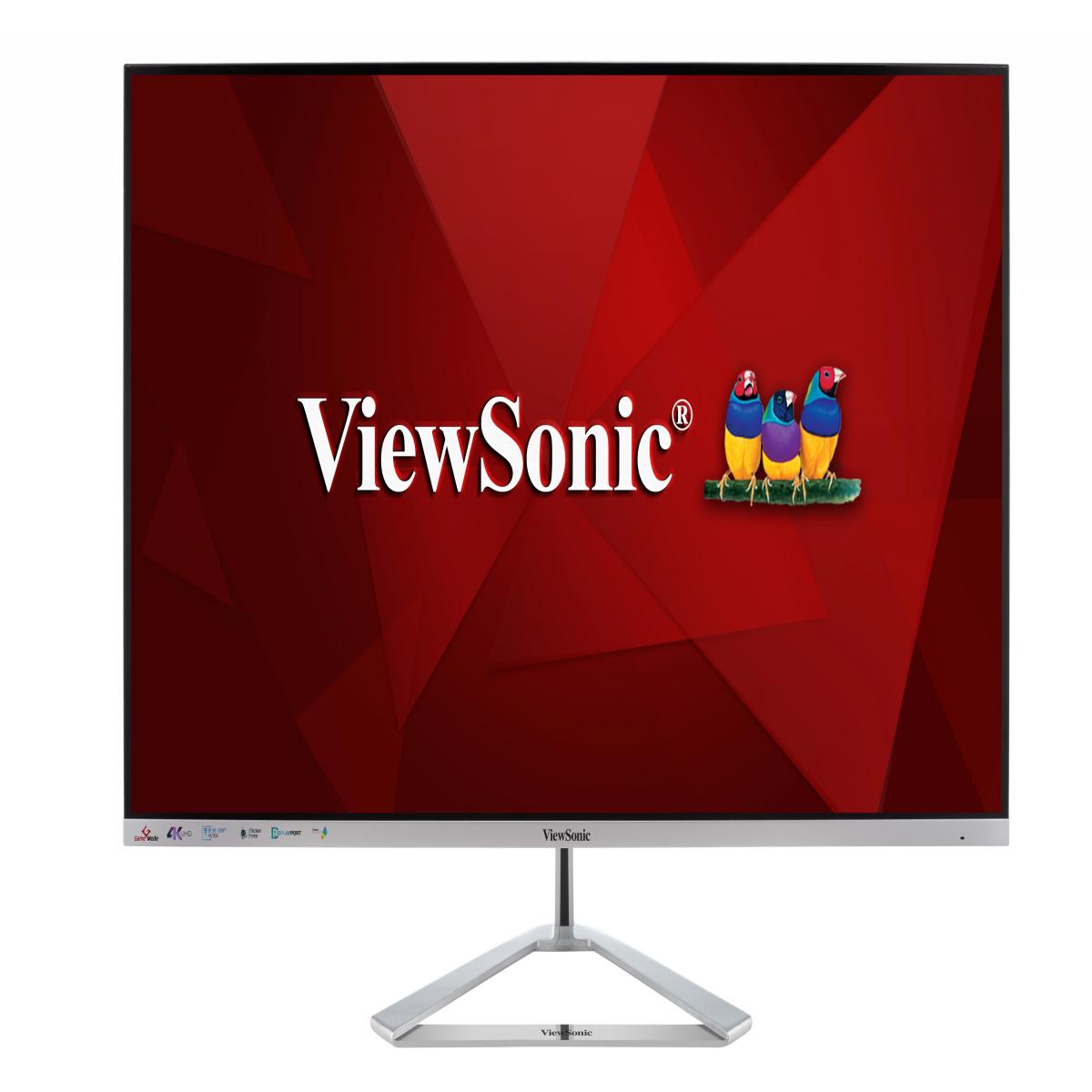 Viewsonic VX3276-4K-mhd 32 Inch 4K Entertainment Gaming Monitor, 60Hz, 4ms, Speakers, Dual HDMI, Display Port, Mini Display Port,  VESA, Silver