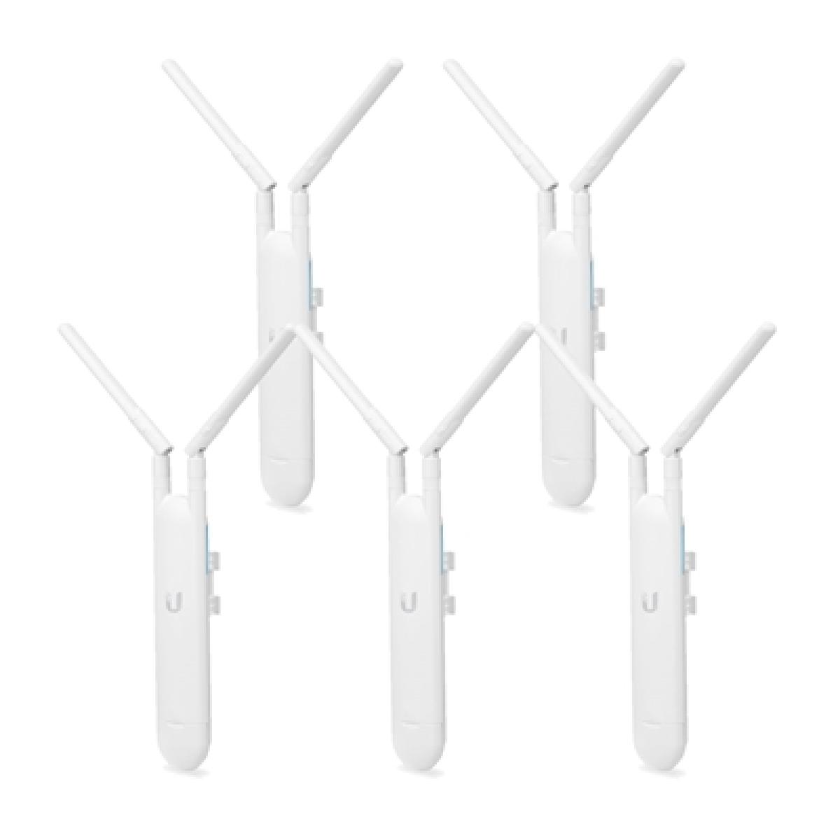 Ubiquiti UAP-AC-M-5 UniFi Mesh Wireless AC1300 Dual Band PoE Access Point (5 Pack)