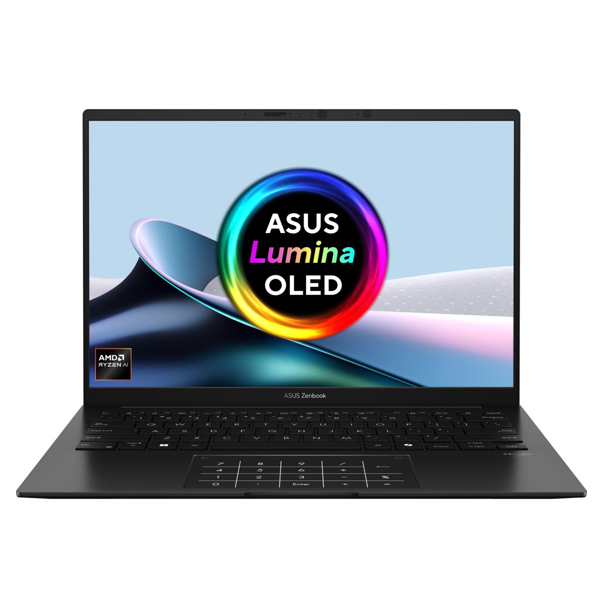 ASUS Zenbook 14 OLED UM3406KA-PP013W AMD Ryzen™ AI 5 340 Laptop 35.6 cm (14") 3K 16 GB LPDDR5x-SDRAM 1 TB SSD Wi-Fi 6E (802.11ax) Windows 11 Home Black