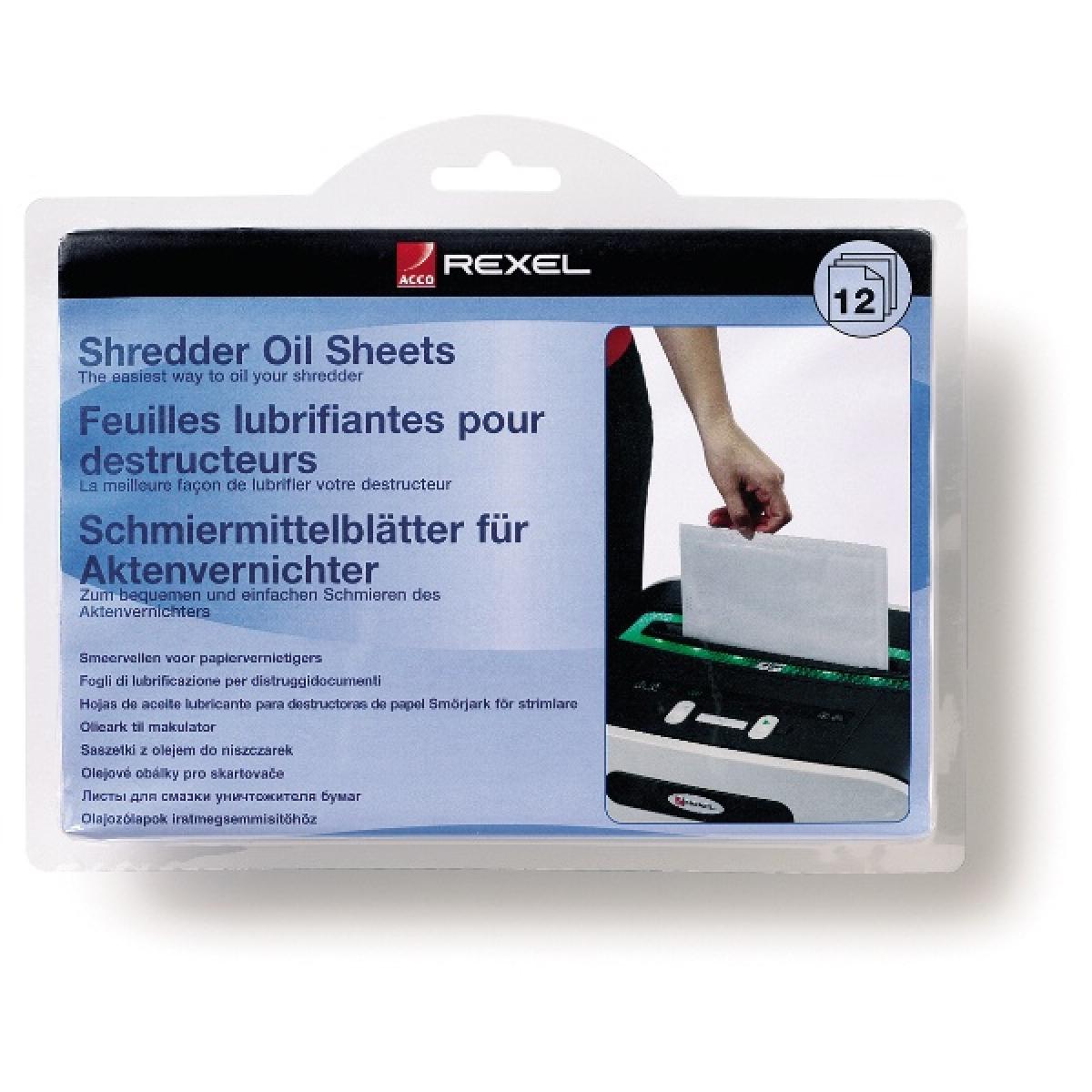 Rexel Shredder Oil Sheets (pack of 12)