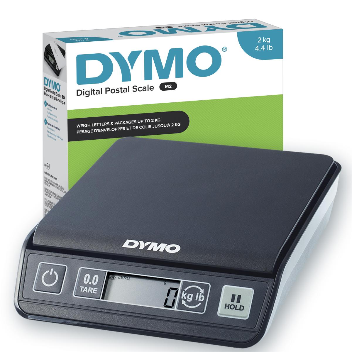 DYMO M2 Digital Shipping Scale | 2 kg Capacity USB Mailing Weighing Scale | Compact Size 18.5 cm L x 16.1 cm W x 4.4 cm H