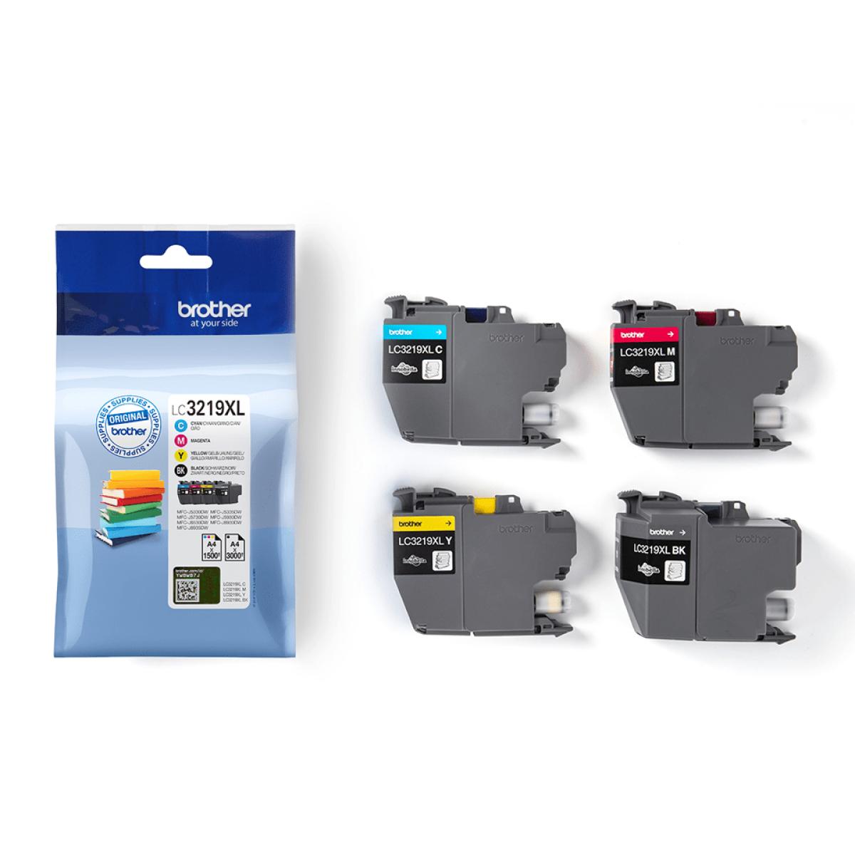 Brother LC3219XLVAL ink cartridge 4 pc(s) Original Black, Cyan, Magenta, Yellow
