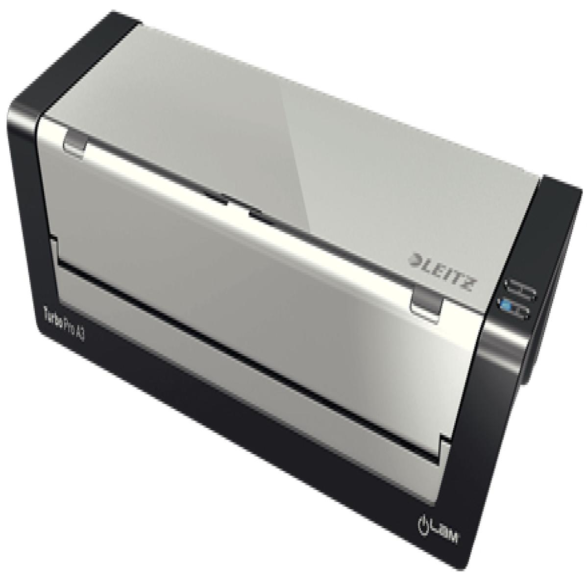 Leitz iLAM Touch Turbo Pro Hot laminator Black, Silver