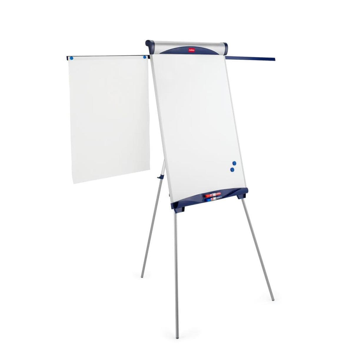 Nobo Impression Pro Tripod Steel Magnetic Whiteboard Easel with Extended Display Arms