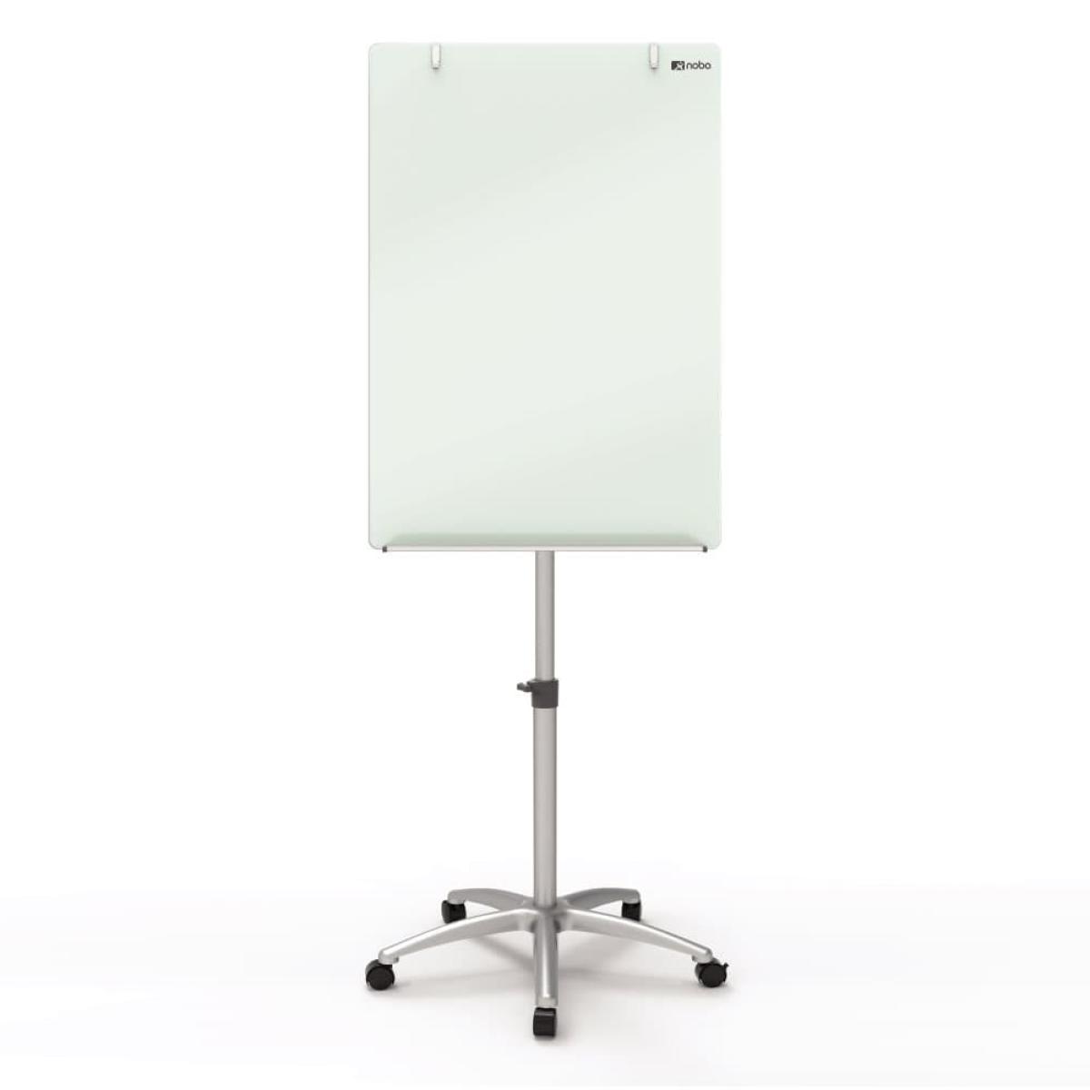 Nobo Glass Mobile Easel Brilliant White
