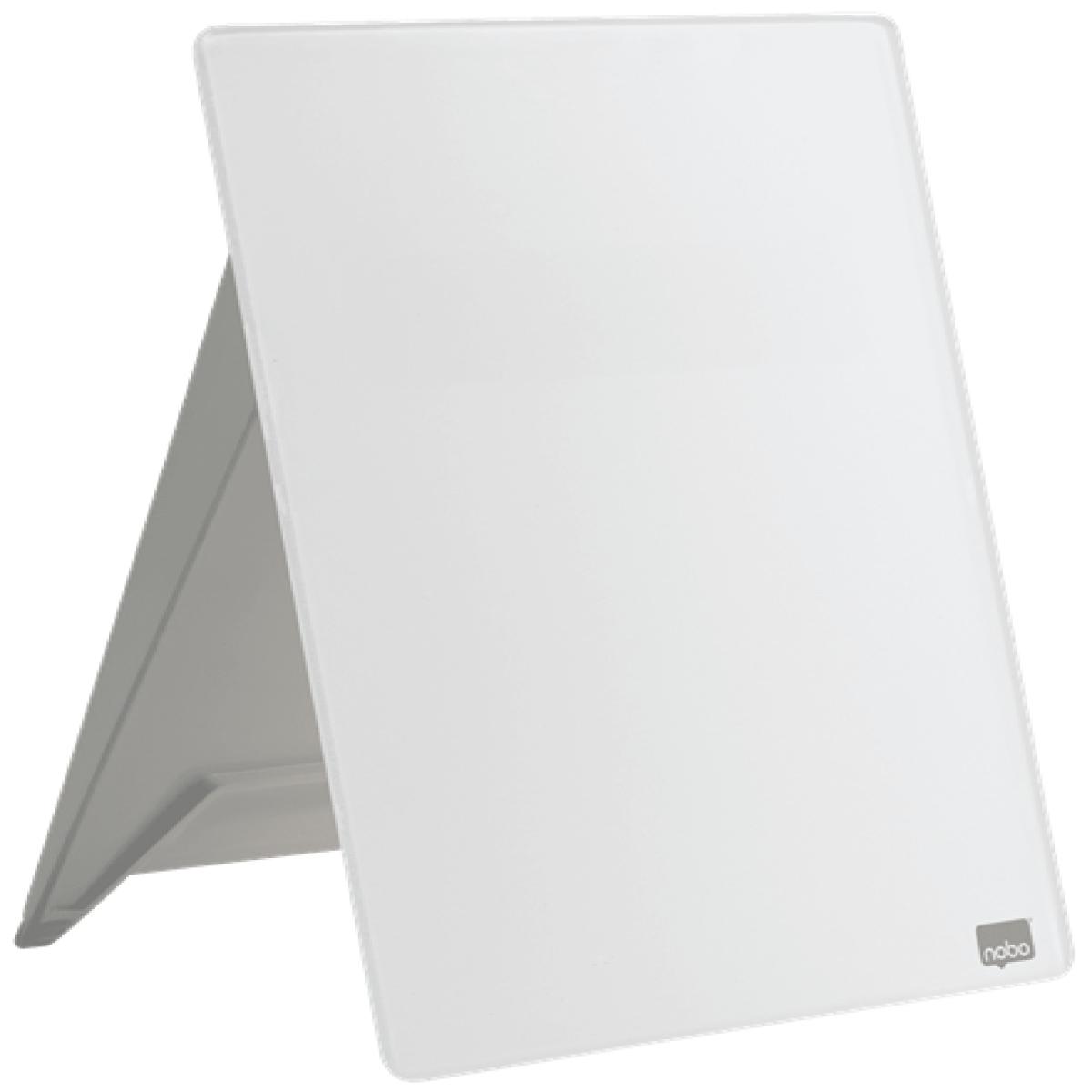Nobo Desktop Whiteboard Easel With Dry Erase Glass Surface 21,6x29,7cm