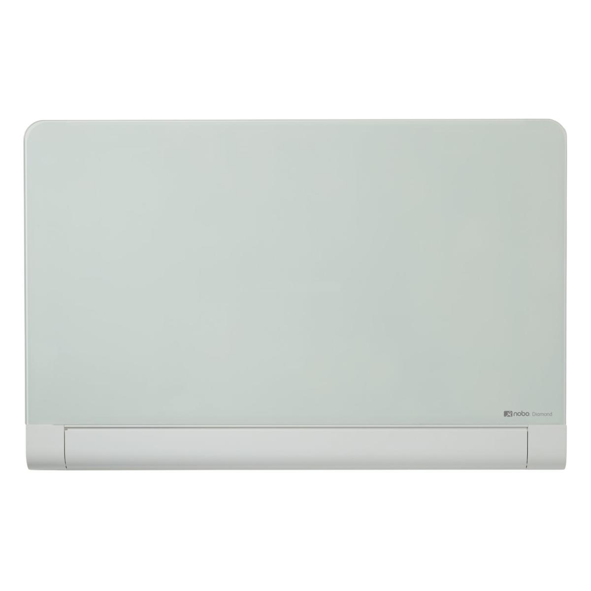 Nobo Impression Pro Glass Magnetic Whiteboard concealed pen tray 85" 190x100cm