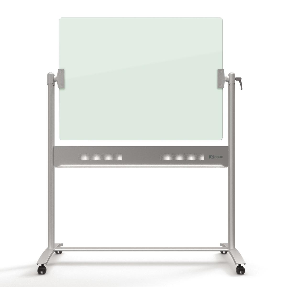 Nobo Brilliant White Glass Mobile Whiteboard 120x90cm