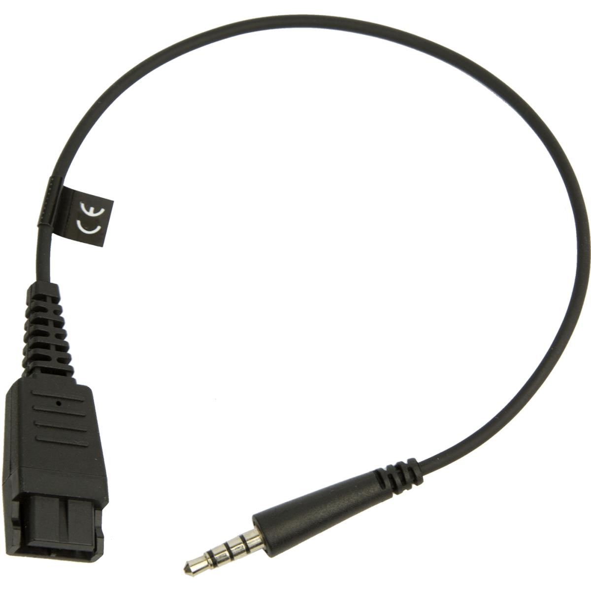 Jabra 8800-00-99 cable gender changer QD 3.5mm Black