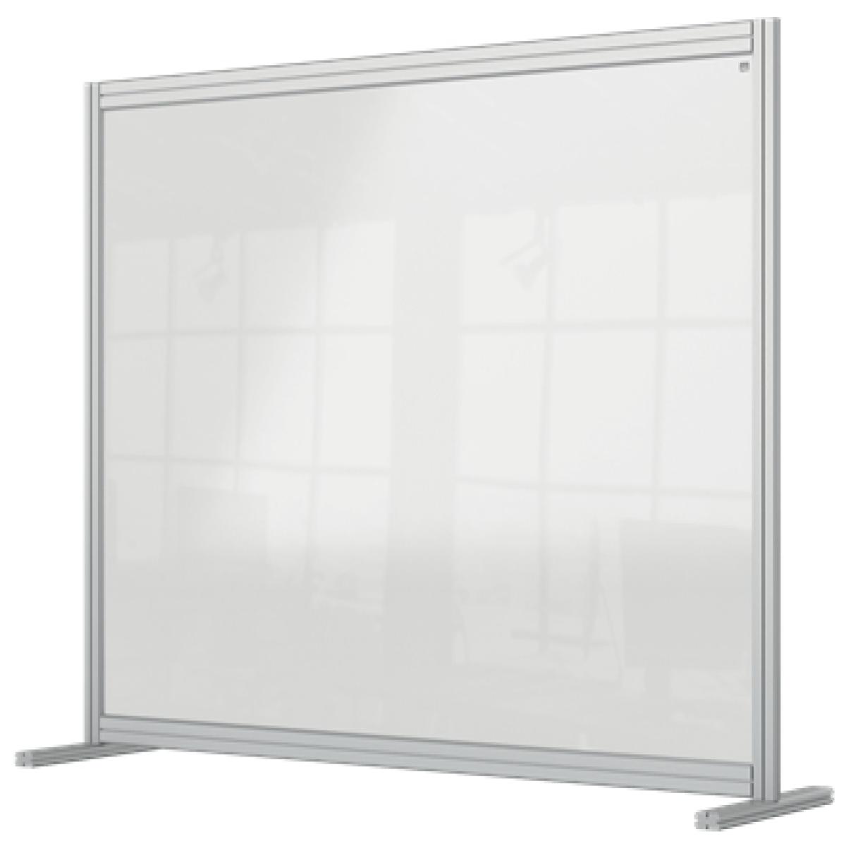 Nobo Premium Plus Clear Acrylic Protective Desk Divider Screen Modular System 1400x1000mm