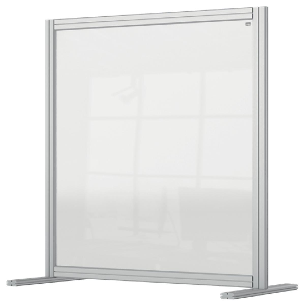Nobo Premium Plus Clear Acrylic Protective Desk Divider Screen Modular System 800x1000mm