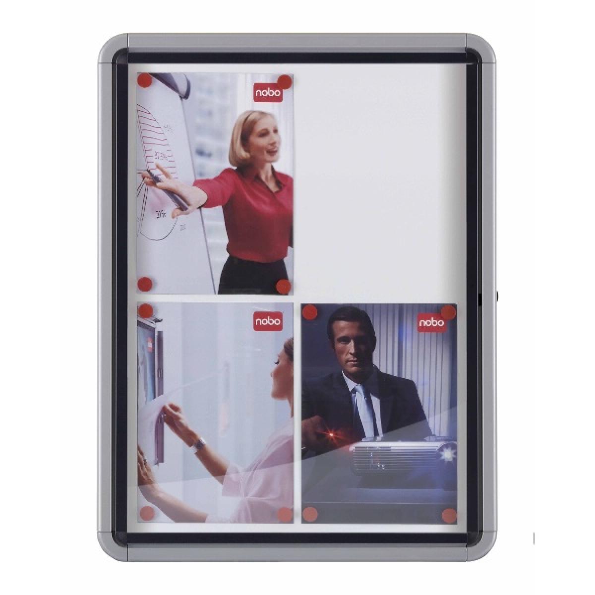 Nobo Premium Plus Outdoor Magnetic Lockable Notice Board 4xA4