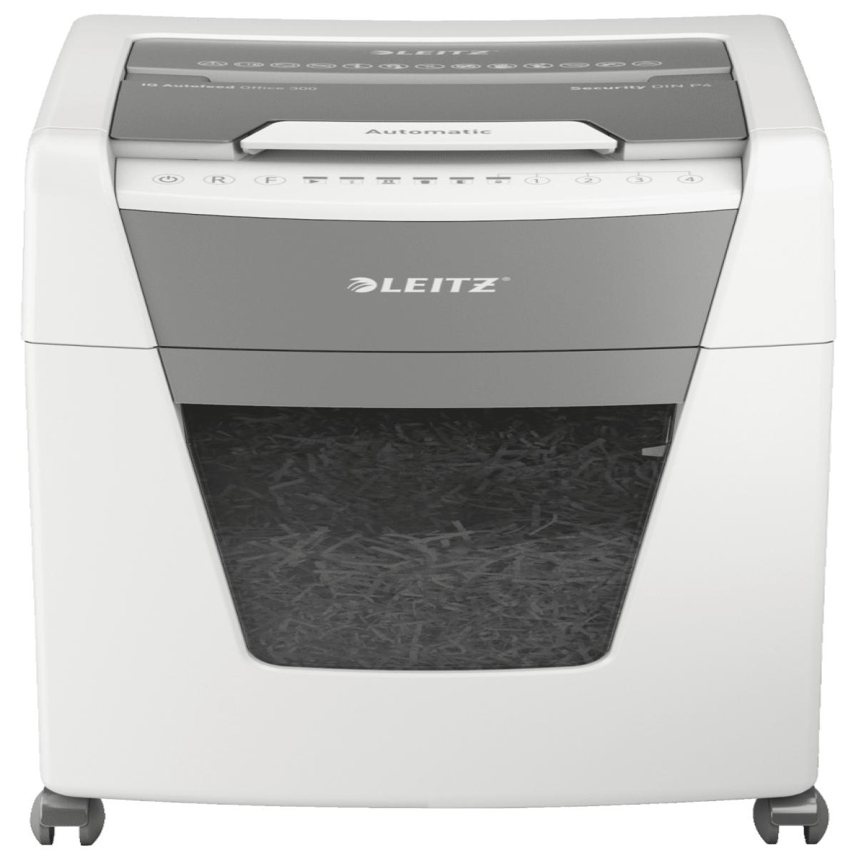 Leitz P4 60L paper shredder Cross shredding 55 dB 23 cm Black, Silver, White